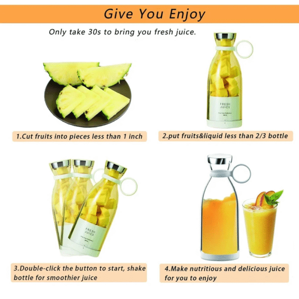 Portable USB Juicer Bottle Blender