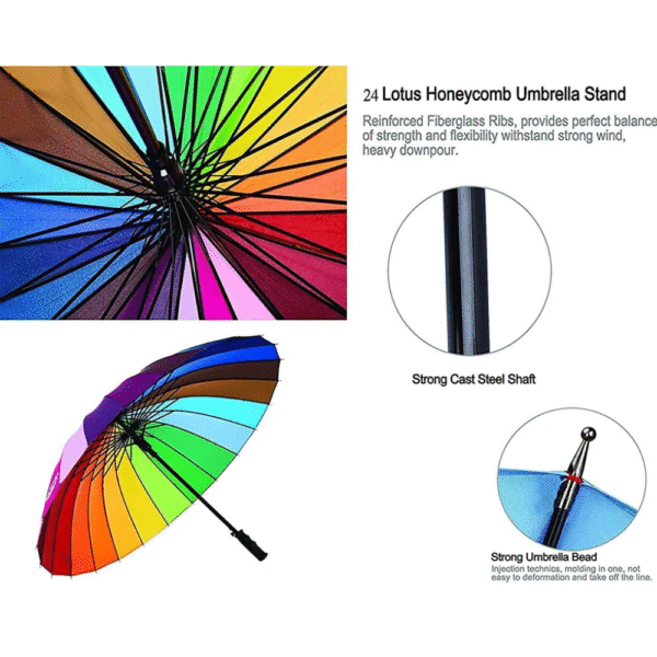 Rainbow Colour Umbrella